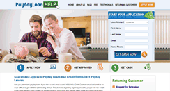 Desktop Screenshot of paydayloanhelp.org